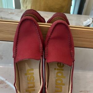 Hush Puppies womensBold Red Slip-On Loafers